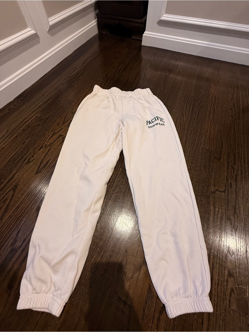 Pacific Sunwear Cream Sweatpants
